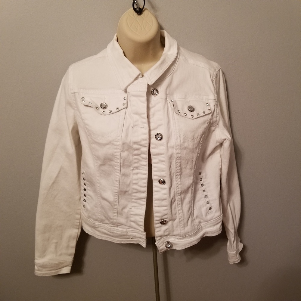 White denim jacket